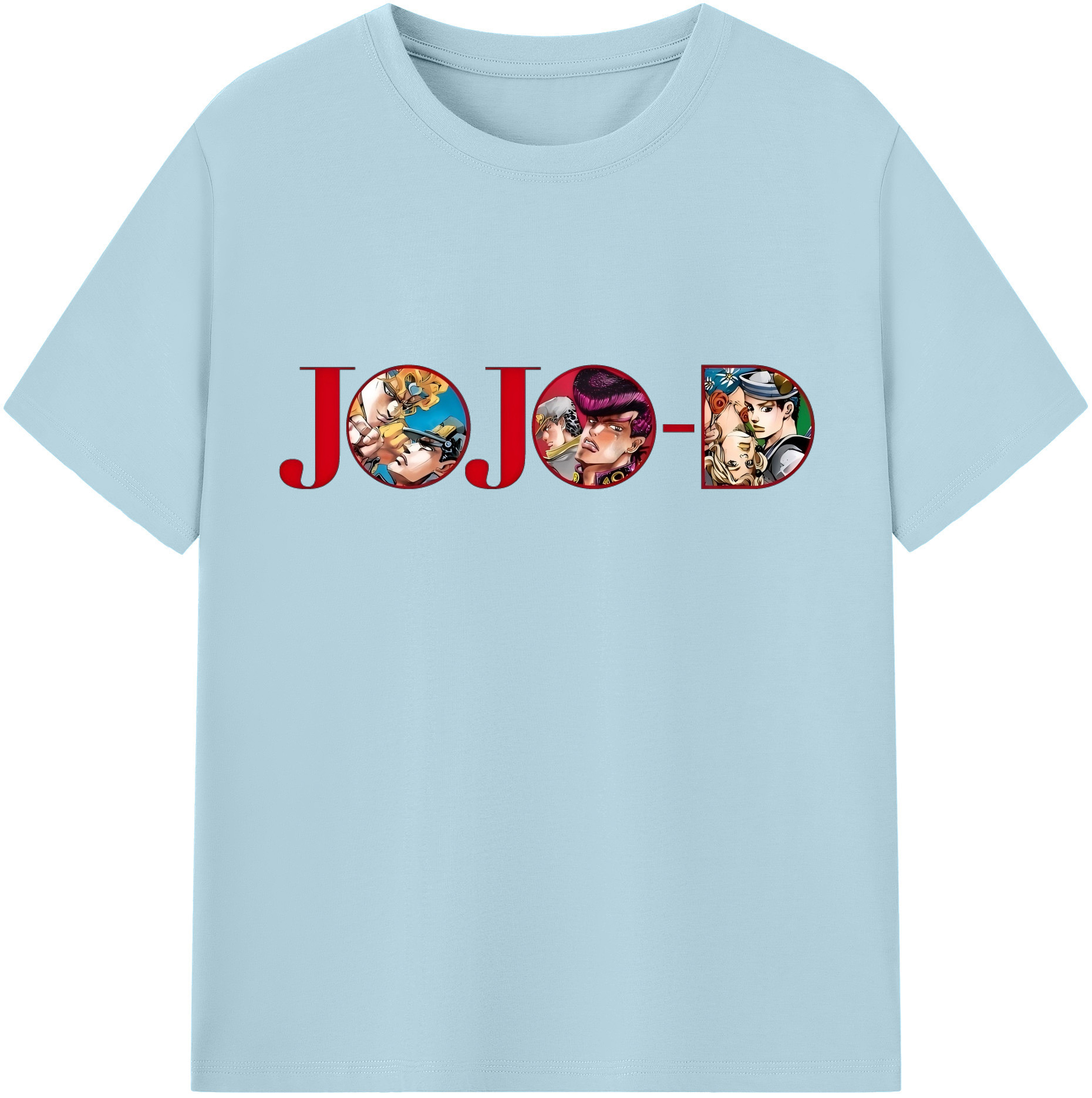 （画像用） ジョジョの奇妙な冒険 JoJo's Bizarre Adventure 綿100％半袖Tシャツ（フロントプリント）